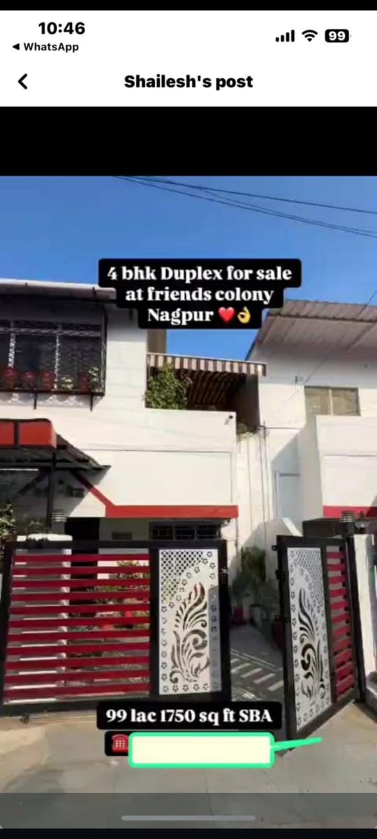 Independent House For Sale In Friends Colony Nagpur