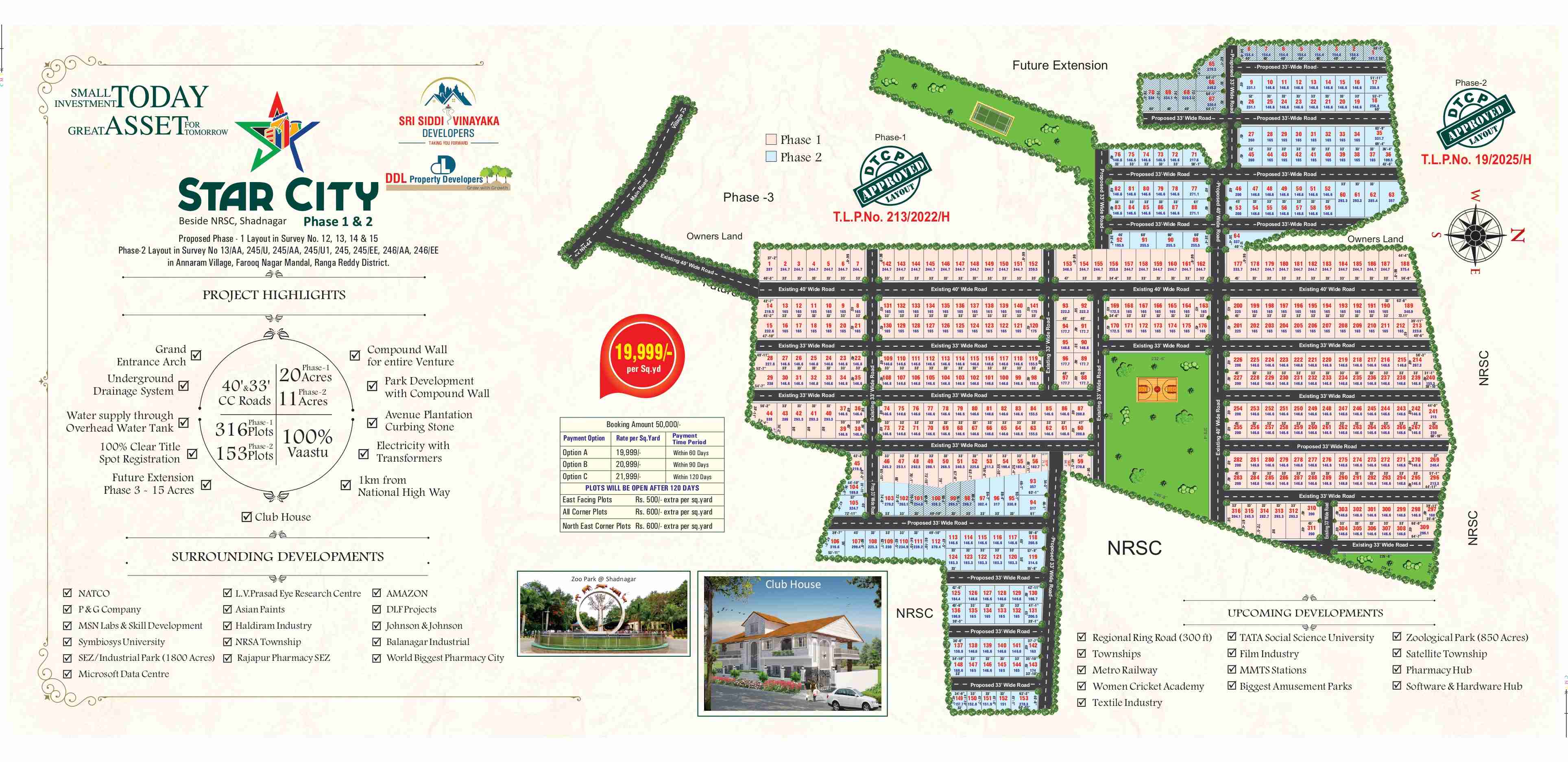 Villa Plots For Sale In Beside NRSC Shadnagar