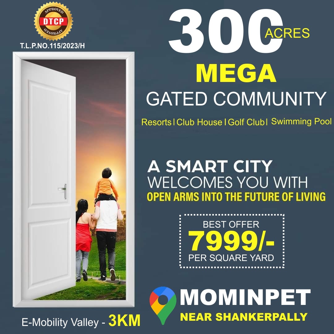 Open Plots for sale in  Mominpet 