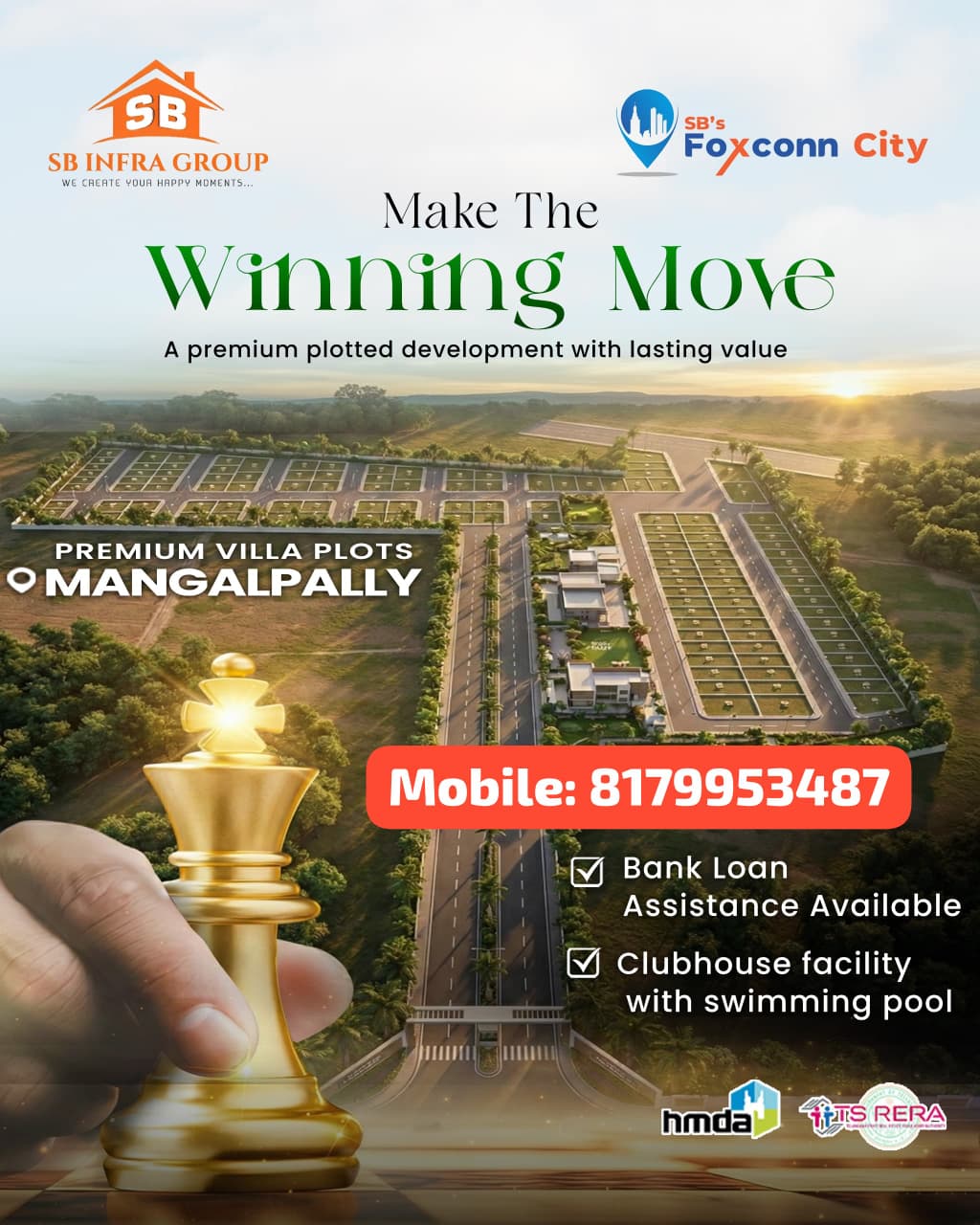  Open Plots For Sale Near By ORR Exit No-12 Mangalpally Hyderabad 