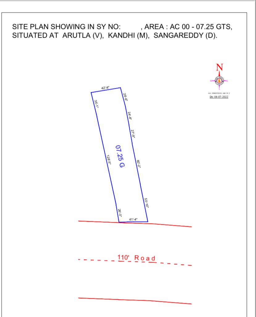 7 guntas land for sale in Arutla