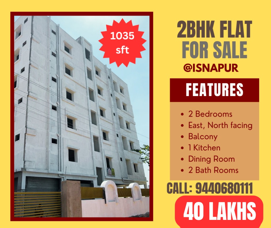 2 BHK Flats For Sale In Isnapur 