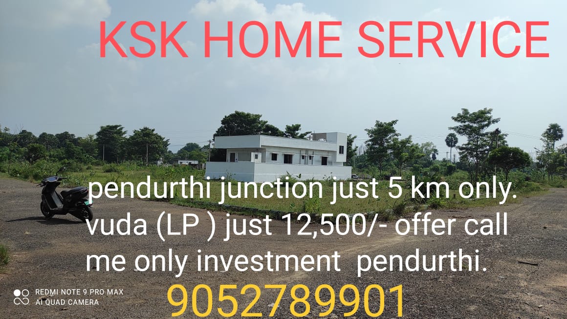 VUDA open plots for sale at Pendurthi