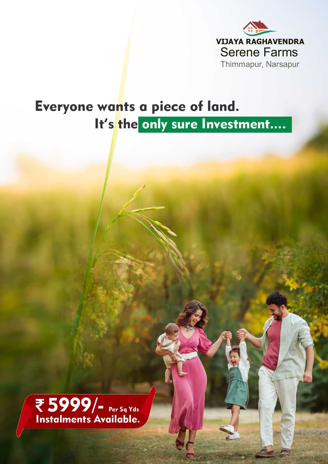 VIJAYA RAGHAVENDRA ENTERPRISES  Farm Lands Gated Community