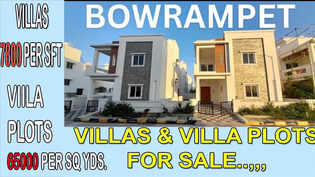 Villas and Villa Plots for sale in bowrampet 