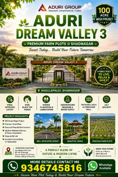 FarmLand Plots for sale Shadnagar, Hyderabad