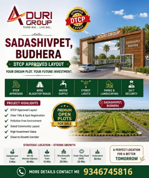 Plots for Sale in Sadashivpet, Hyderabad