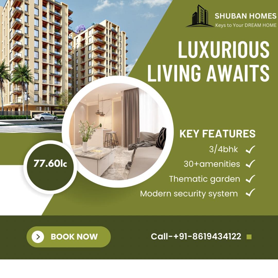 Premium 3 and 4 BHK Apartments Flats For Sale in Royal Crysta at Mansarovar, Jaipur 
