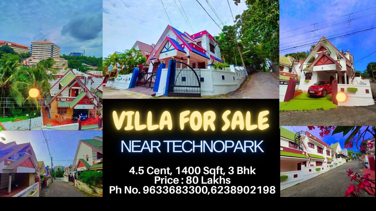 Villa for sale at Trivandrum, kerala
