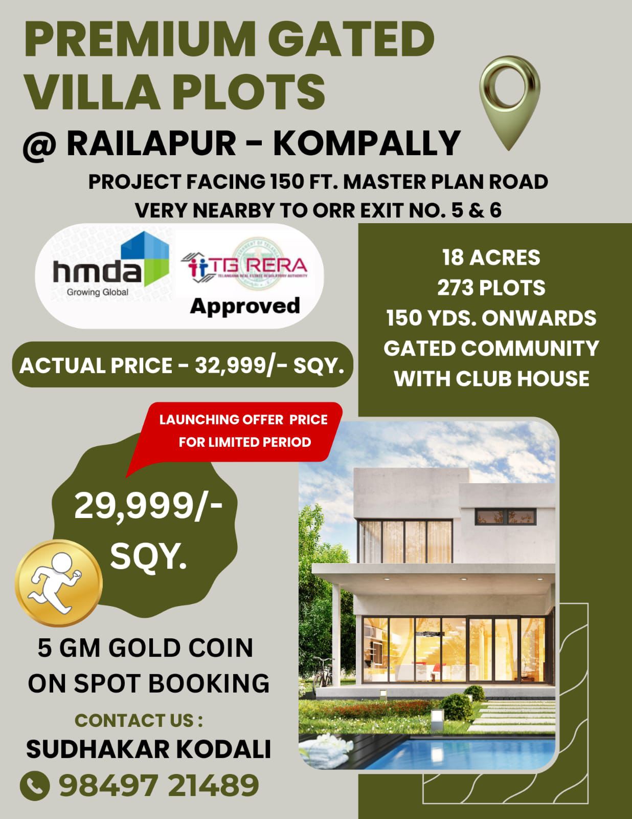  HMDA & RERA Approved Plots For Sale In Railapur Kompally
