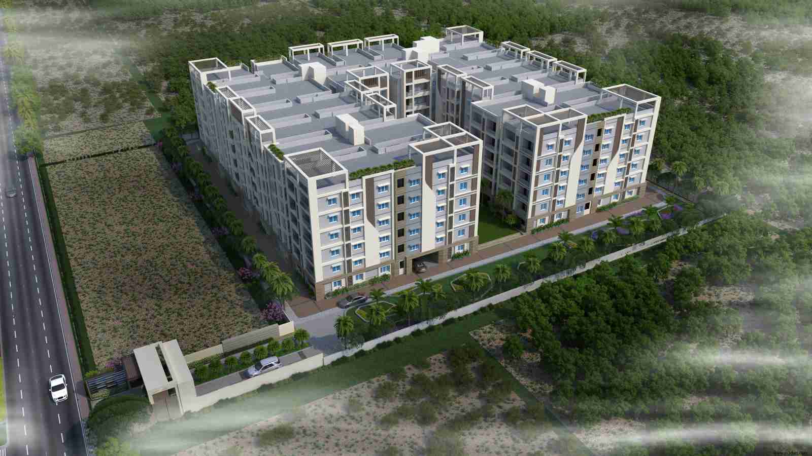 EVOCA,
LUXURY GATED COMMUNITY APARTMENTS ,
VIVEKANANDA NAGAR, GUNTUR,.