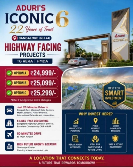 200 Square yards Open Plots in Shadnagar, Shadnagar