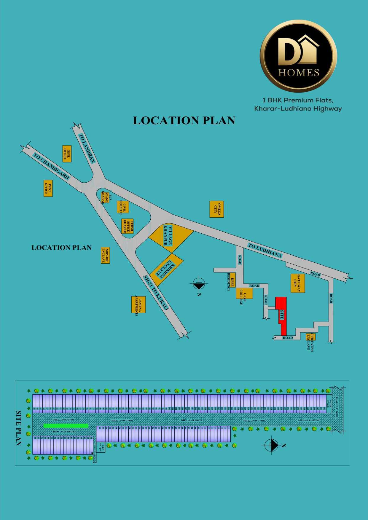 1 BHK Flat For Sale At Ludhiana Chandigarh Highway