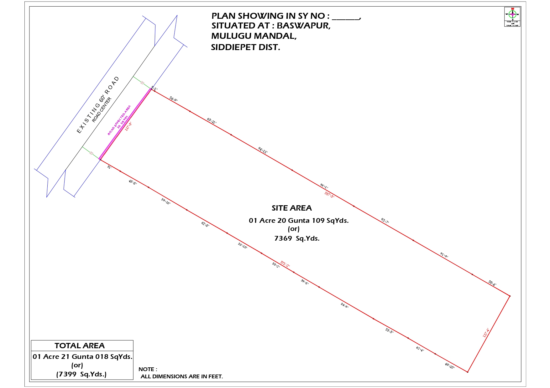 1-20 Guntas Industrial Land For Sale At Baswapur Industrial Area Medchal
