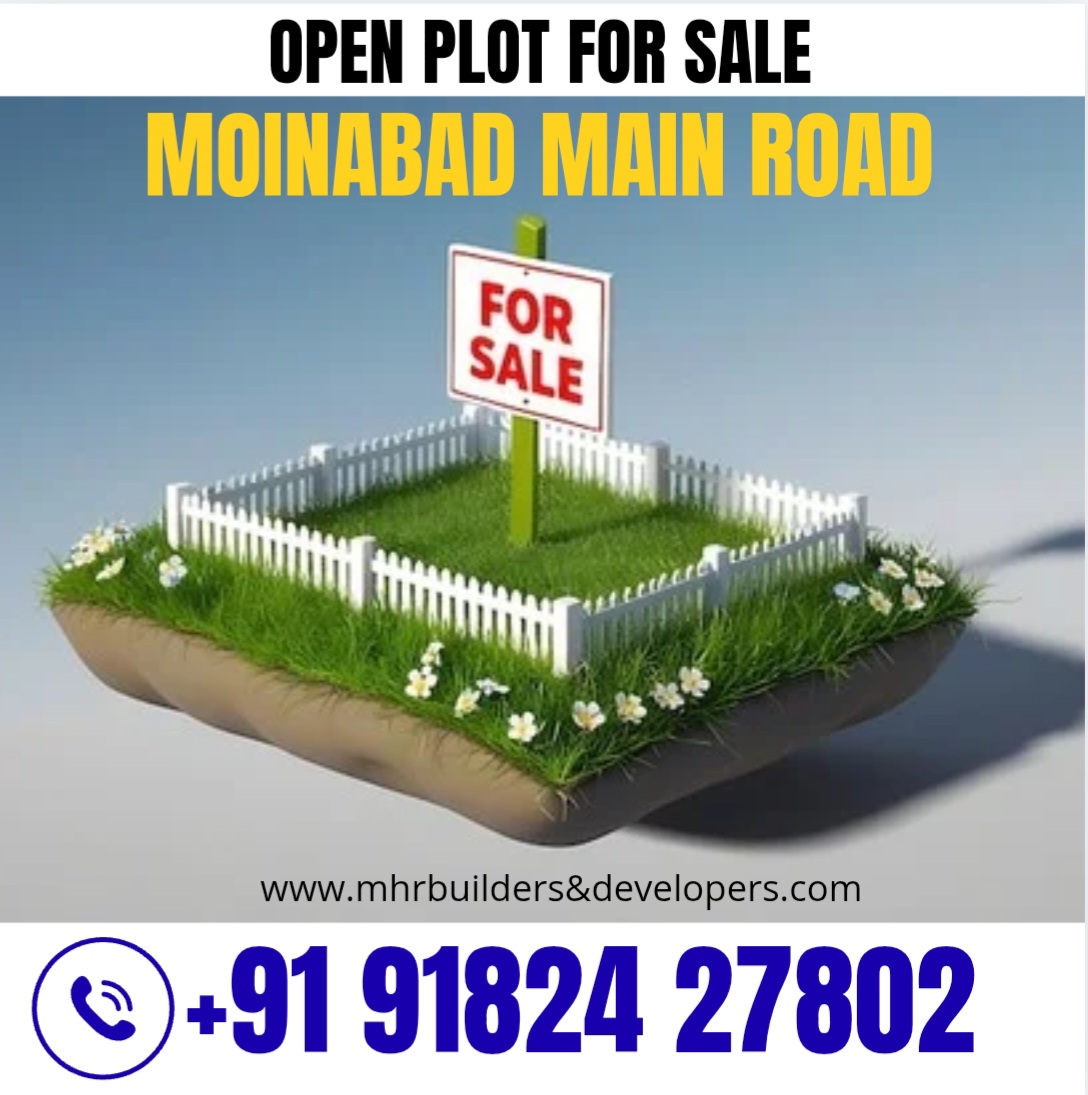 OPEN PLOT FOR SALE @ MOINABAD.