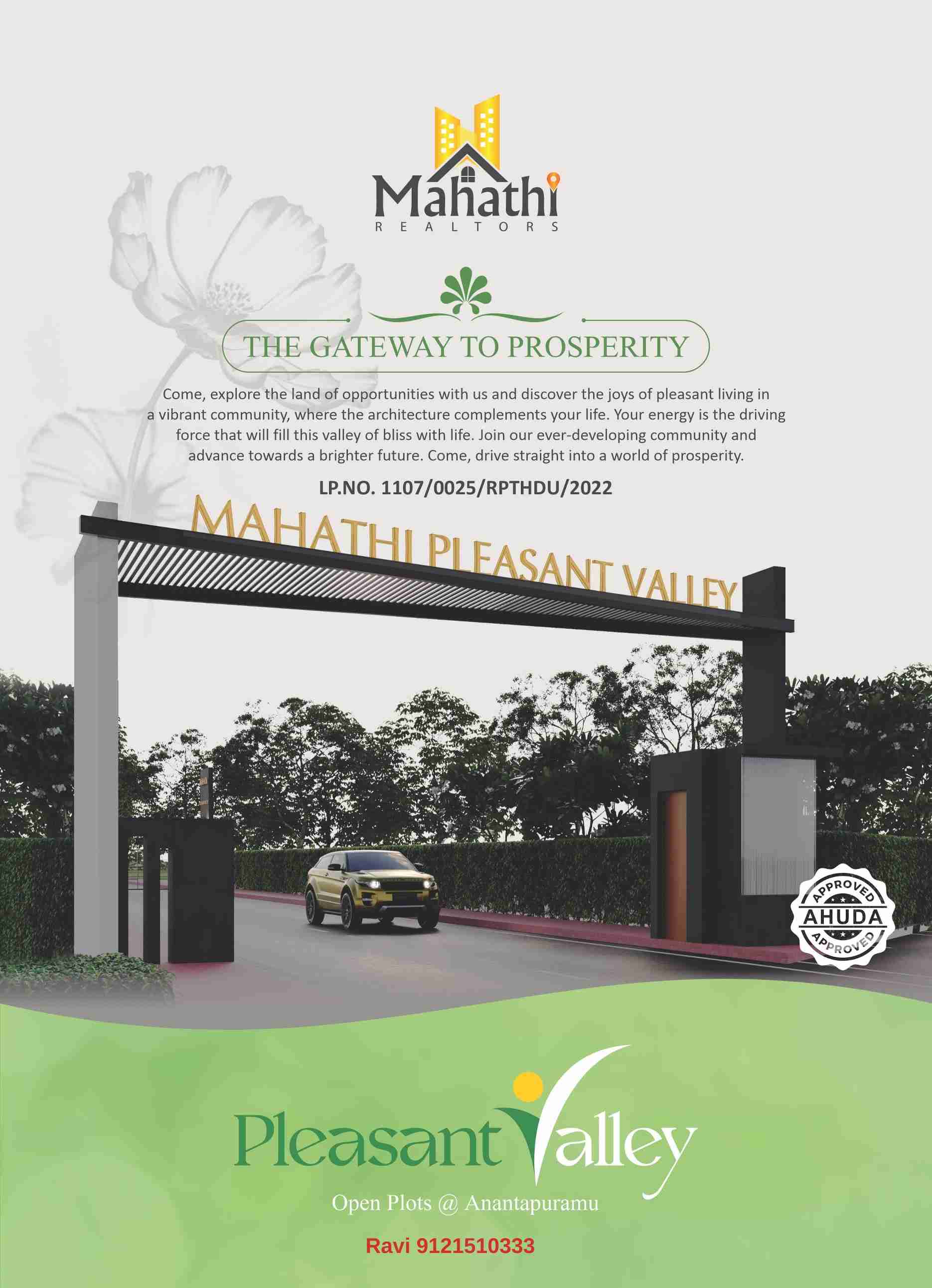 Villa plots for sale in  Ananthapur, near Rapthadu, 