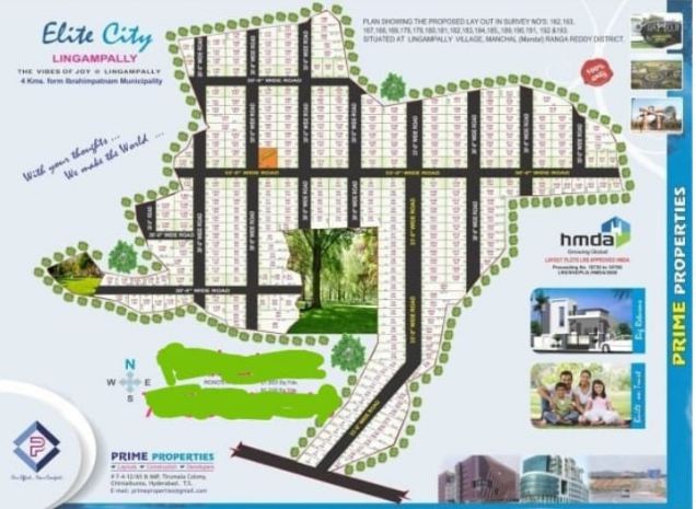 HMDA Plot For Sale  in Ibrahimpatnam, Lingampalli Manchal 