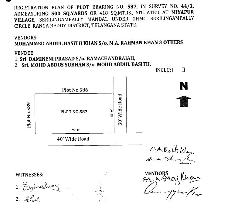 Open land for sale in Miyapur