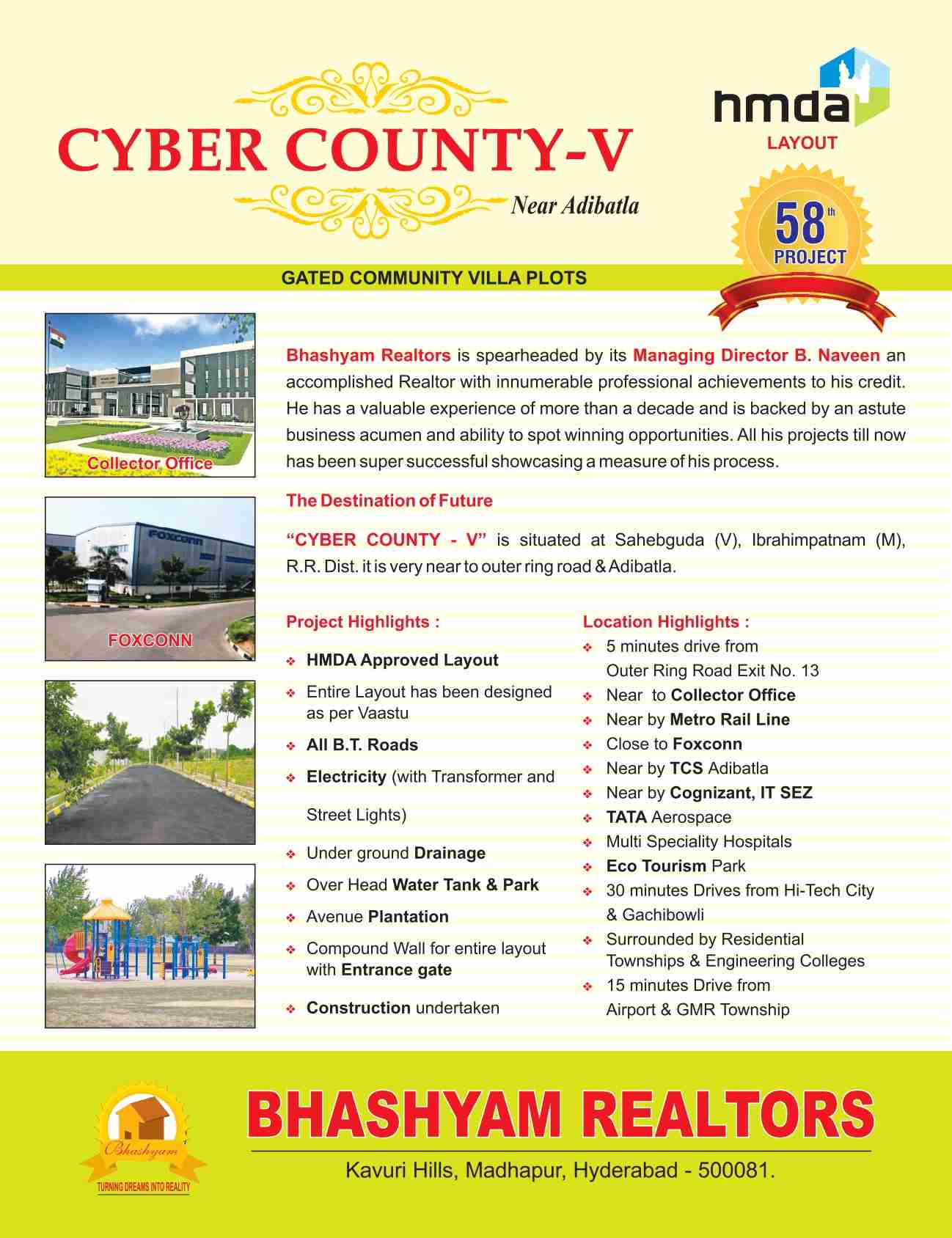 Open Plots For Sale At Sahebguda Mangalpally
