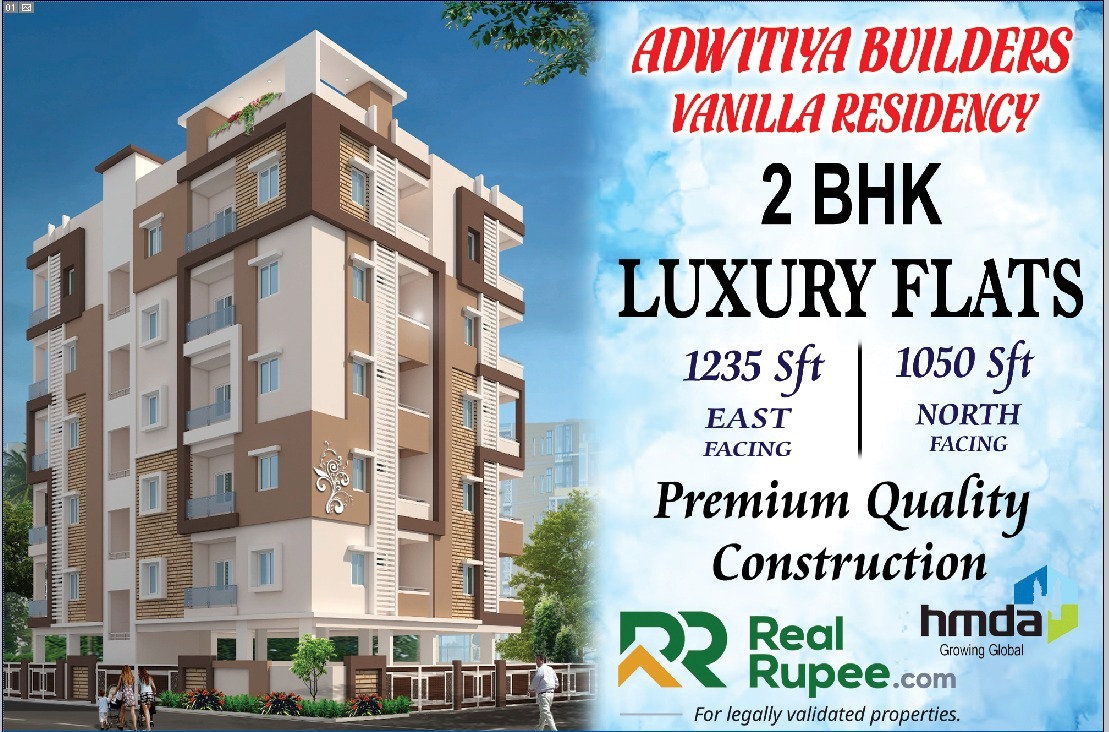 Vanilla Residency 2Bhk Luxury Flats For Sale In Ameenpur