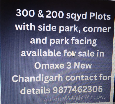 300 & 200 sq. yards open plots for sale in Omaxe Chandigarh
