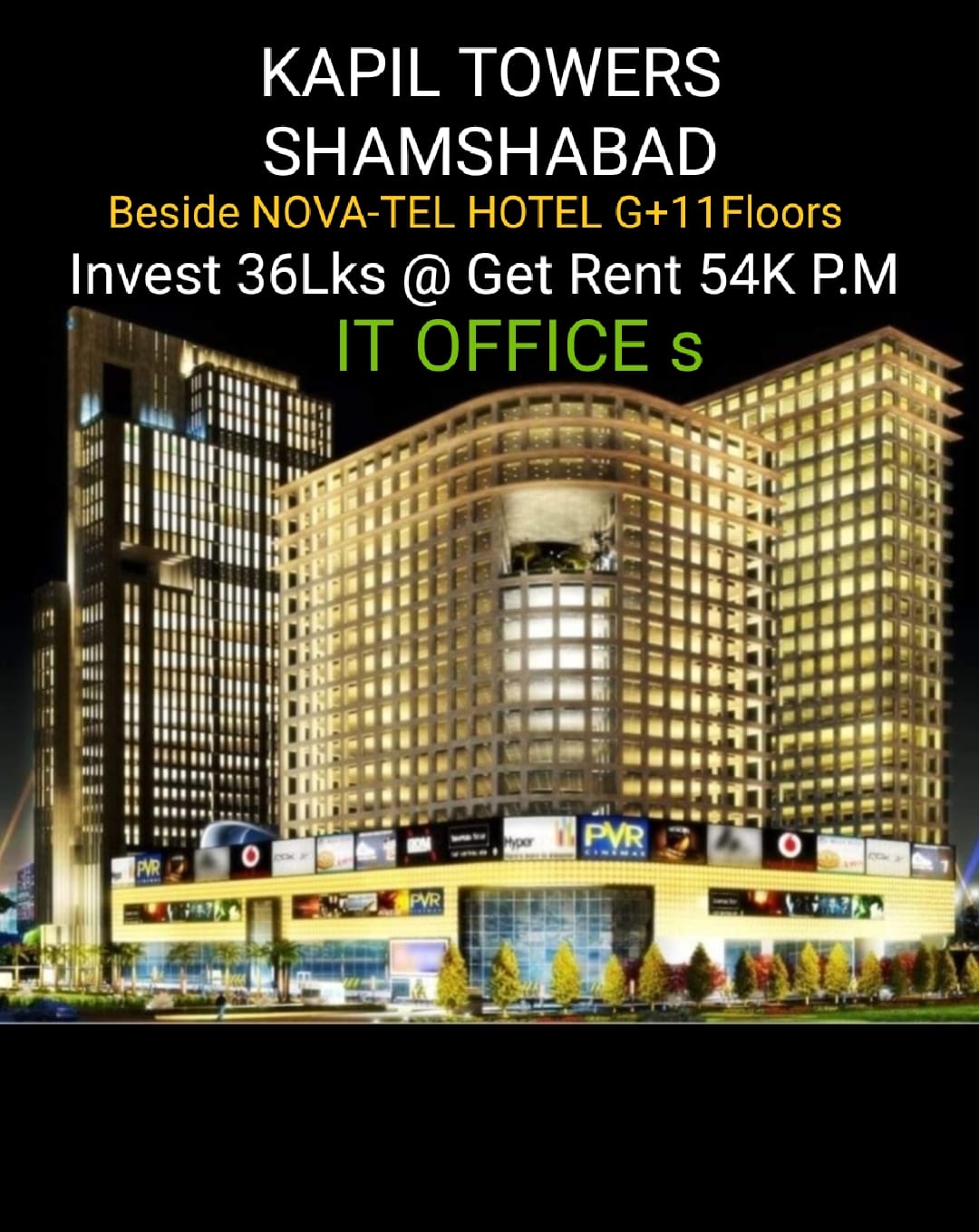 Commercial Office Space For Sale In Kapil Business Park At Shamshabad