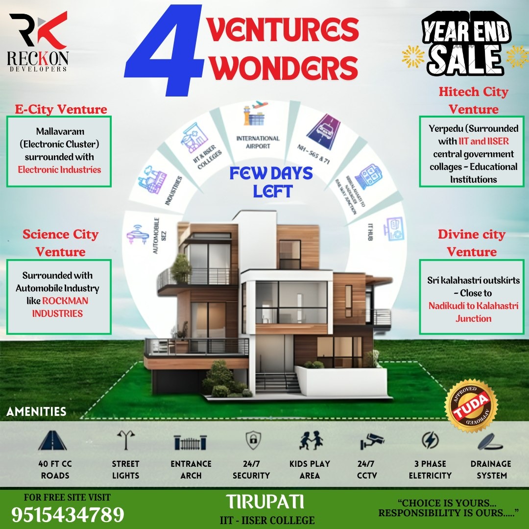 Open Plots for sale in Tirupati