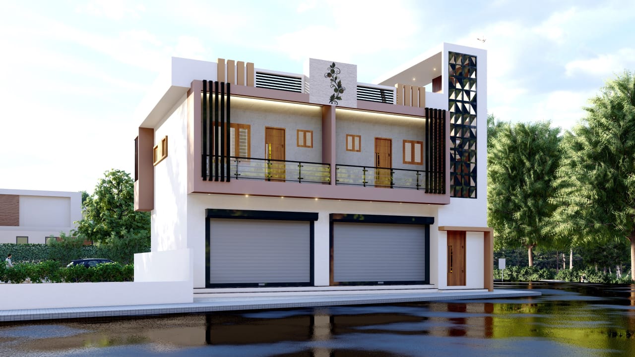 commercial and residential duplex 2BHK  and shop for sale at  Cristal city Mysore