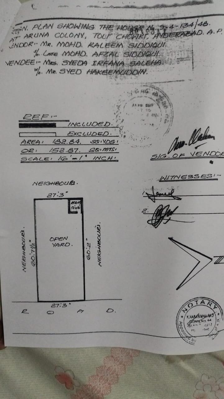 Residential Open Plot for Sale in Aruna Colony, Tolichowki
