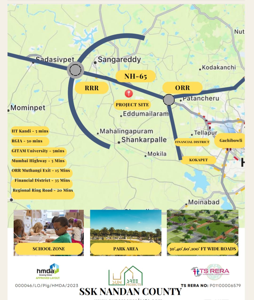 Serac SSK Nandan County Rudraram, Hyderabad