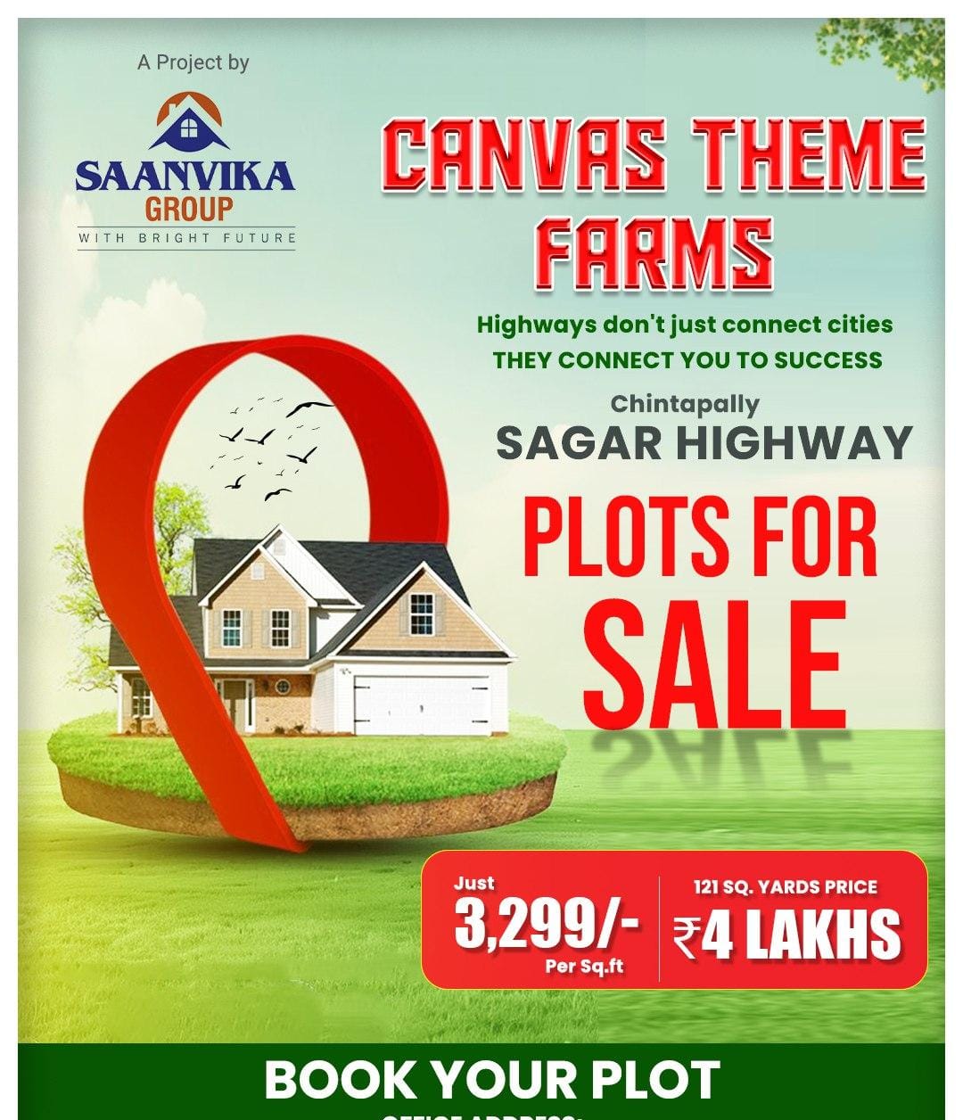 30 Acres Mega Gated Community Farm Plots For Sale On Sagar Highway Chinthapally