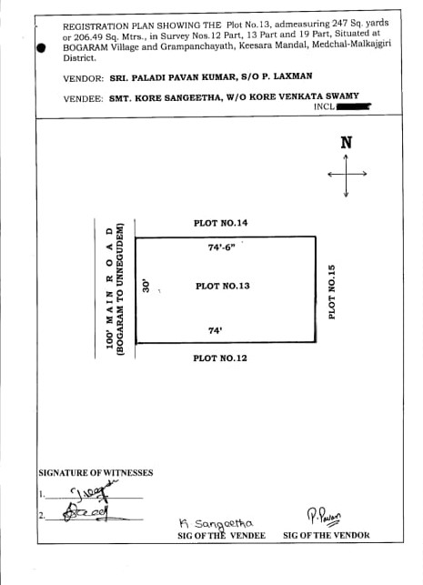 commercial plots for sale in Bogaram
