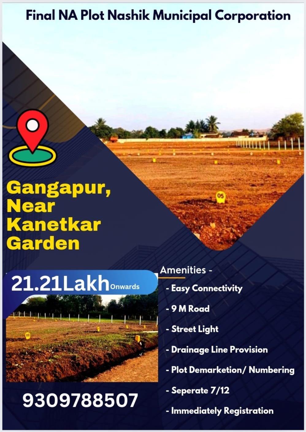 NA Approved Plot For Sale in Nashik