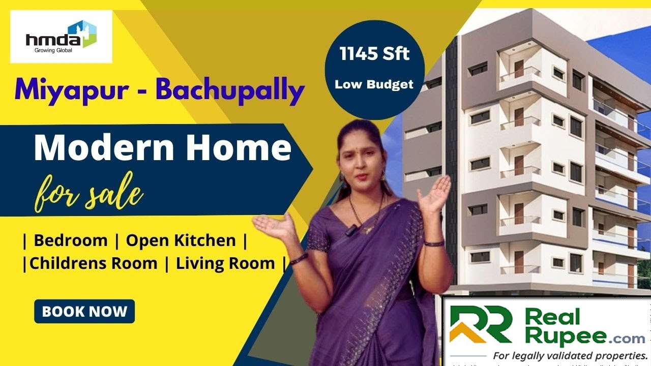 200 feet Road facing low budget flat for sale in Ameenpur