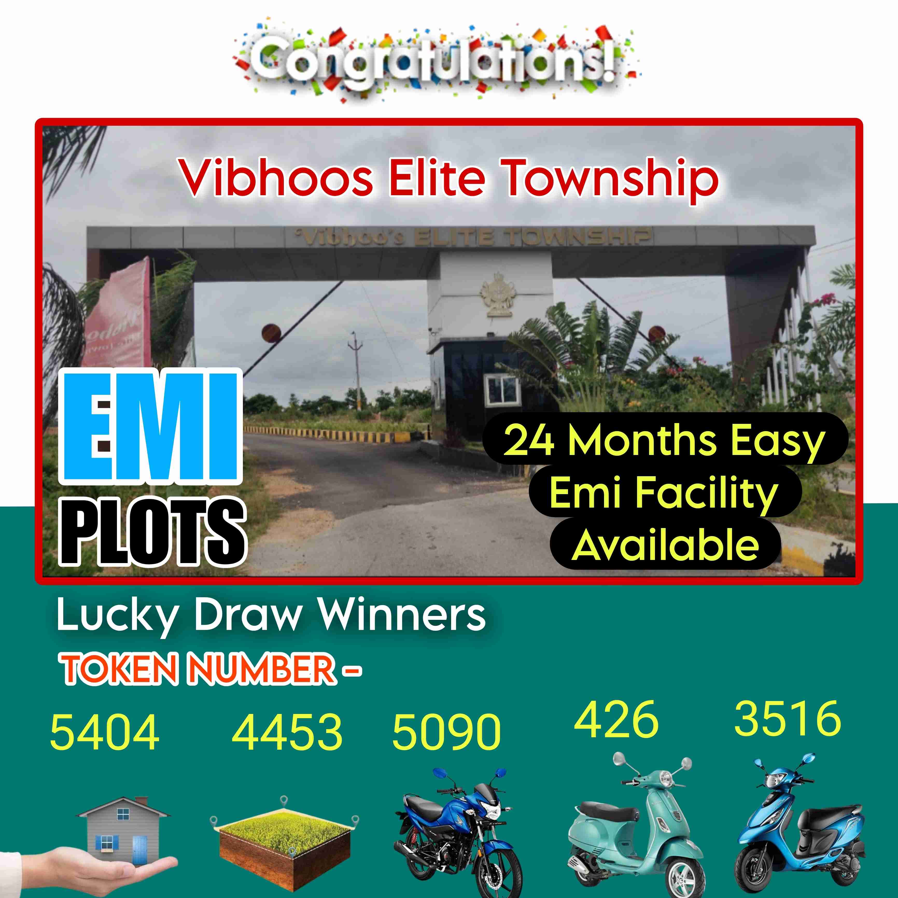VIBHOOOS ELITE TOWNSHIP  - Emi Plots 