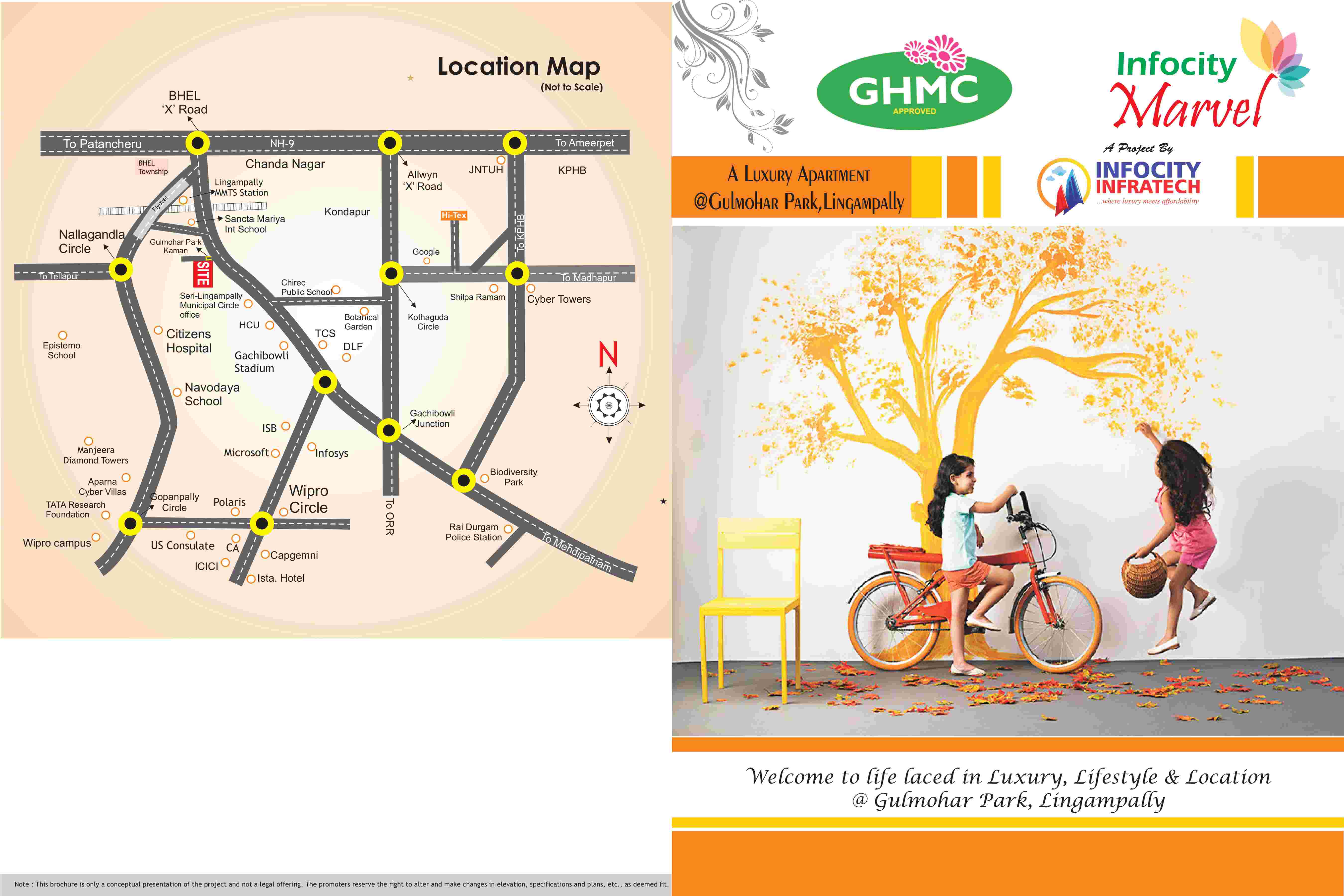 infocity Marvel a luxury apartment at Lingampally