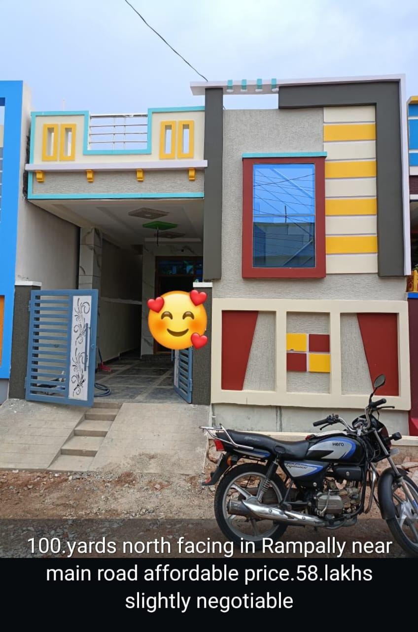 100 Sq. Yards North Facing Independent House For Sale In Rampally Hyderabad 