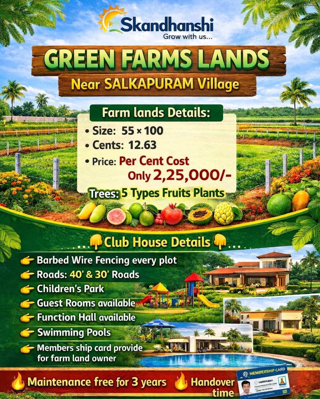 Farm Land For Sale @ Kodmur Road Near Salkapuram