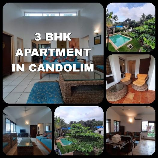 3 BHK apartment for sale in gated society Candolim, 500 mtr from the beach (North Goa)
