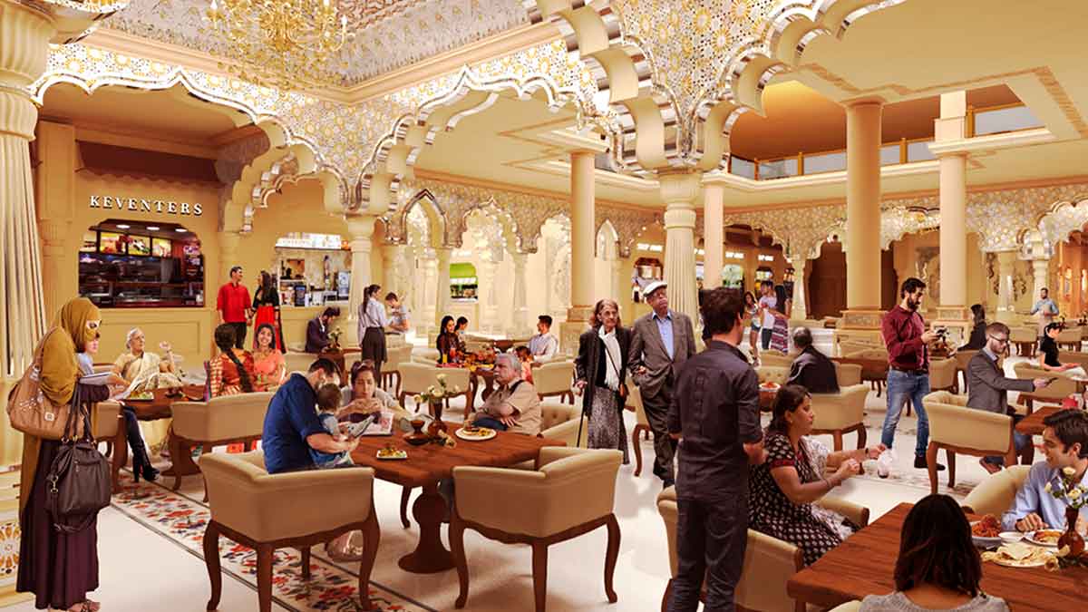 The Omaxe State Restaurant Terrace - Area