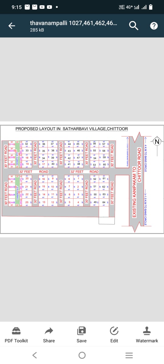 Open Plots Sale In Satharubavi Chittoor