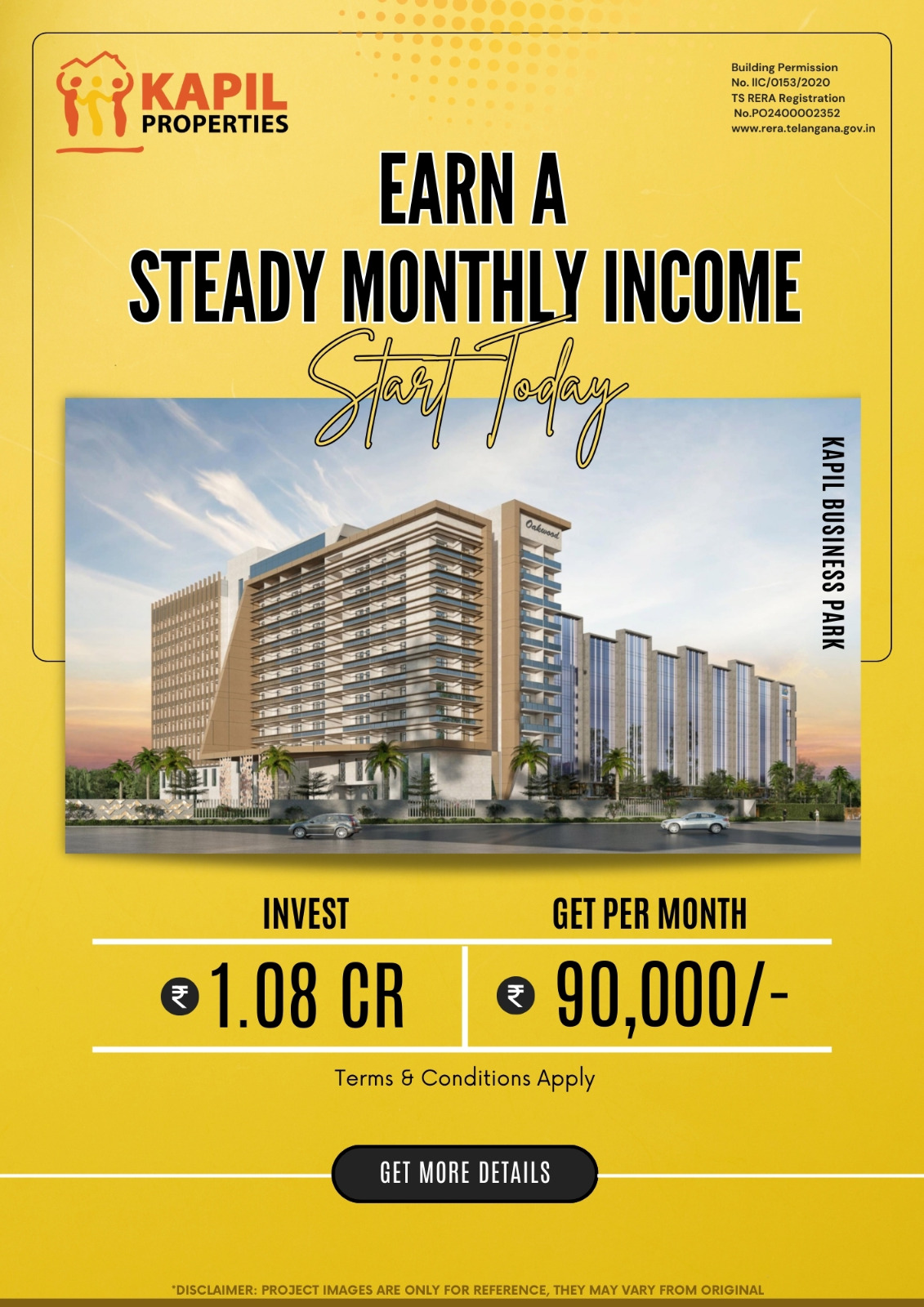 Kapil Business Park.
Life time  Rental Assurance 
 
