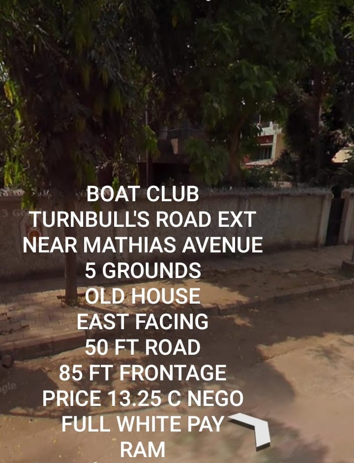 5 Grounds House For Resale At Turnbulls Road Chennai