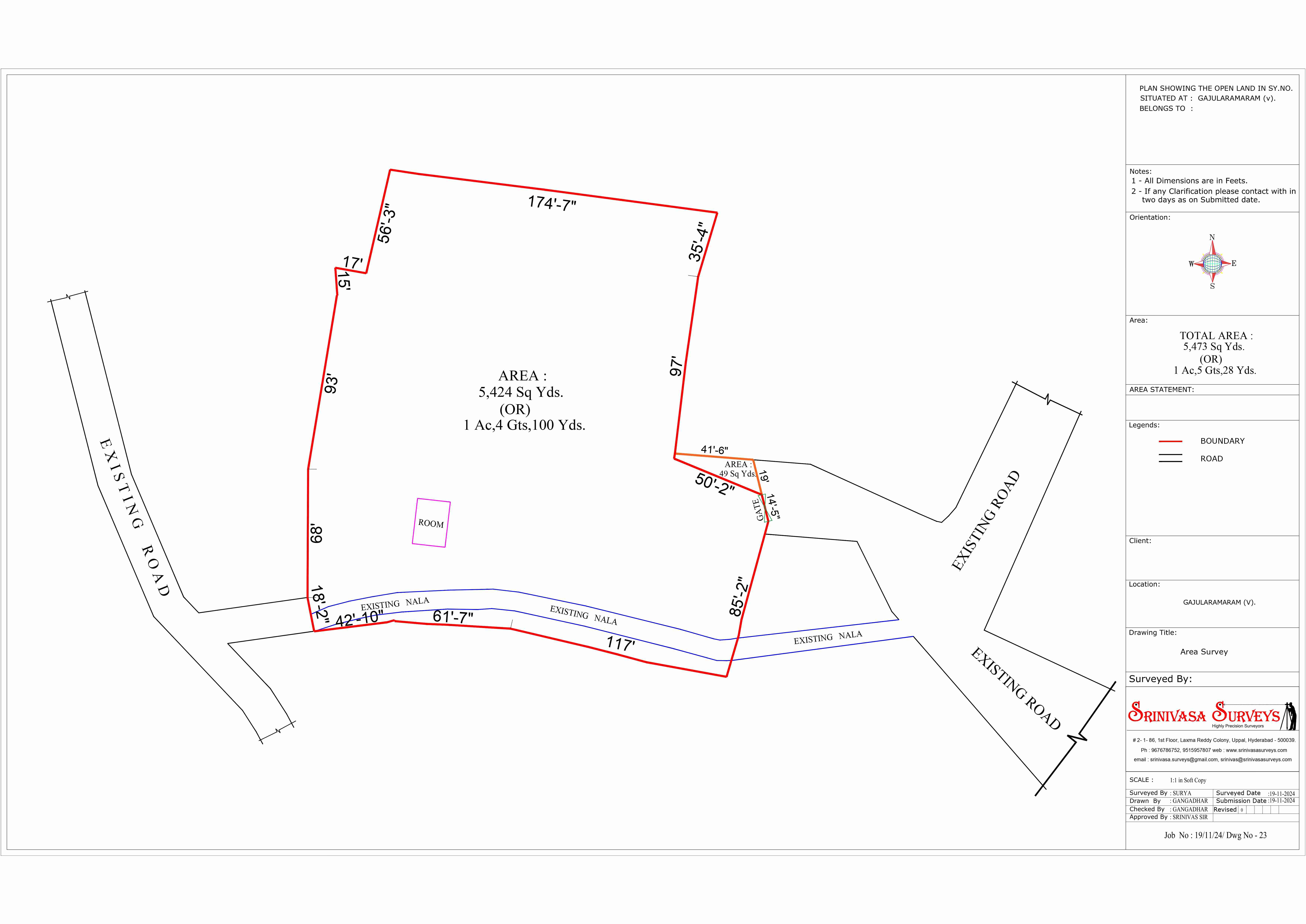 Chance Property For Sale in Gajularamaram Hyderabad