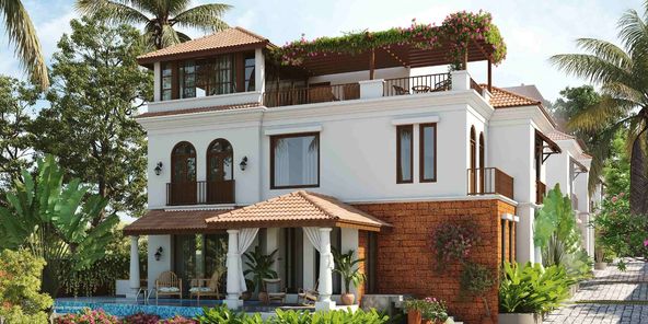  4 Bedroom Luxury Villa with Private Pool and Staff Room in North Goa