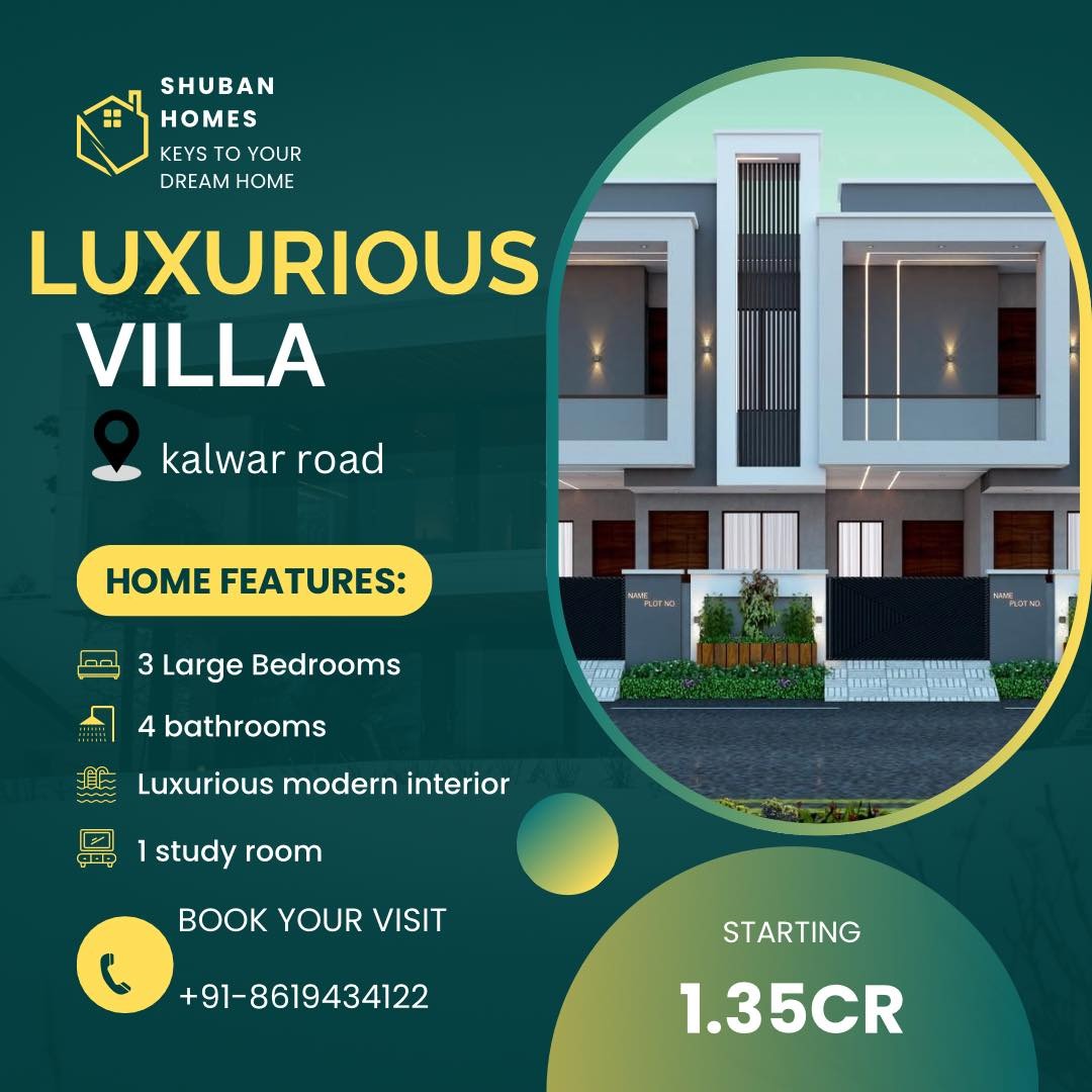 Ultra Luxury Villas at Kalwar Road, Jaipur