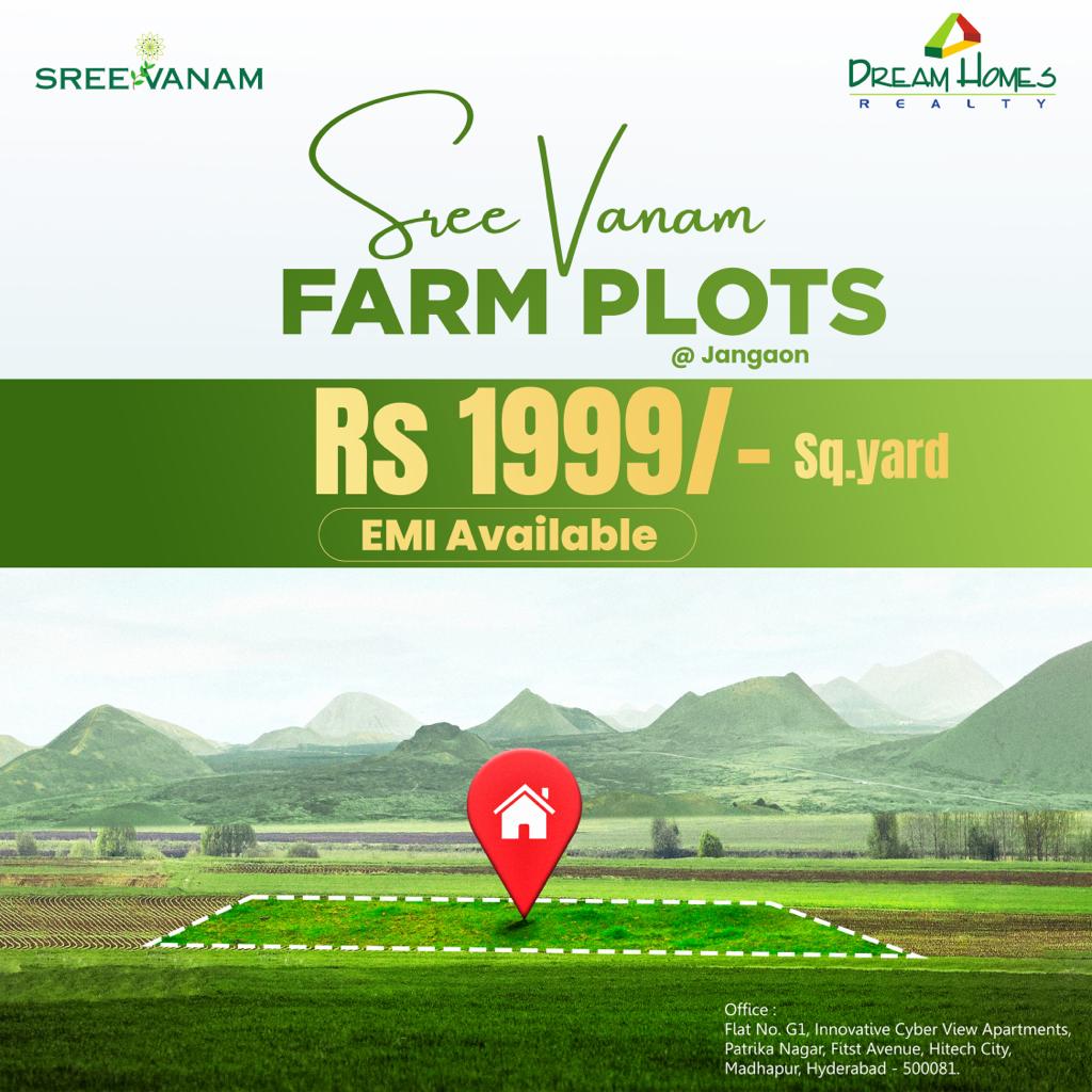 Dream Home Realty Sree Vanam Farm Plots at Sreemannarayana Puram, Jangaon
