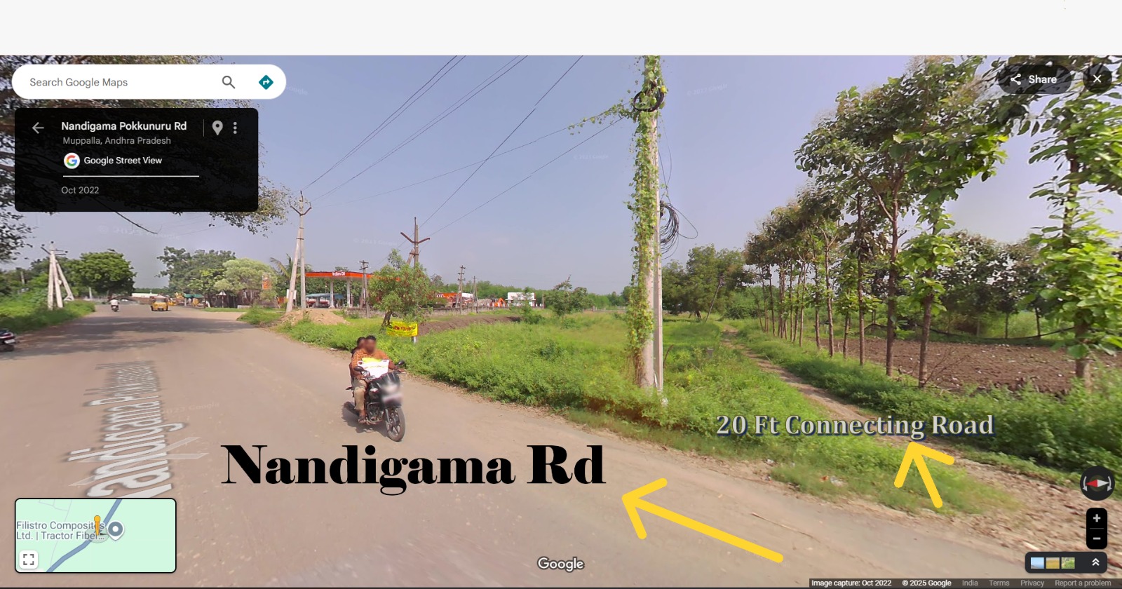 10 Acres Agricultural Land For Sale In  Nandigama N.T.R District