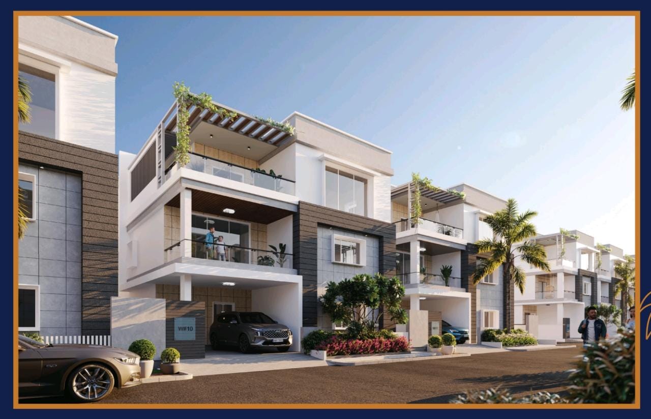 Gated Community G+1 villa Flat For Sale At Kompally Hyderabad