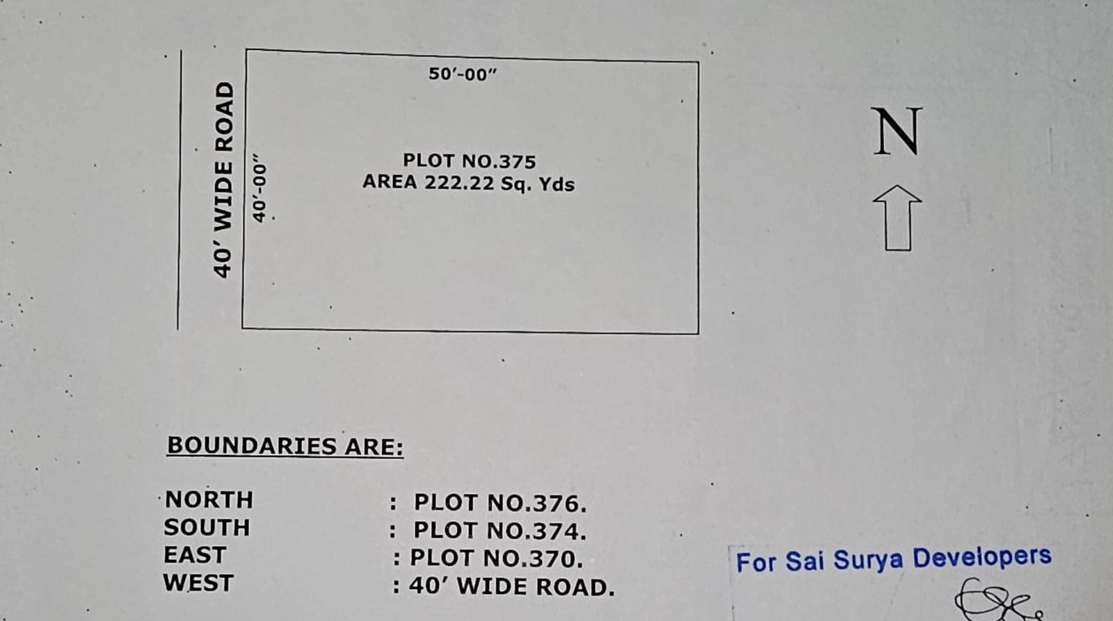 222 square yards HMDA final approval plot for sale @ Ghanapur.